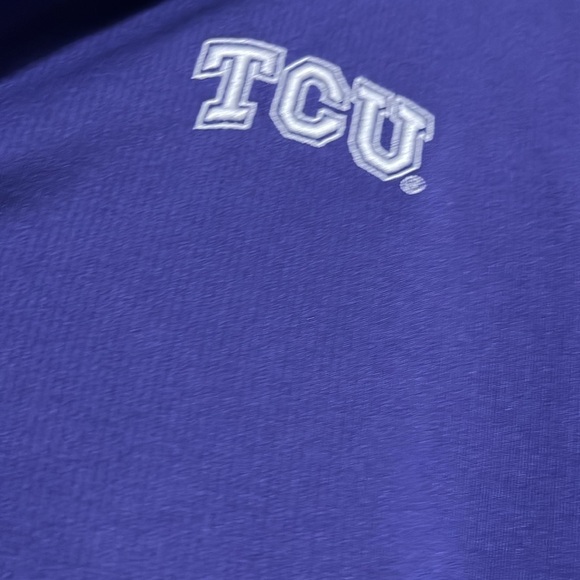 Men’s Nike dry fit, medium purple polo TCU shirt excellent condition - Picture 2 of 5